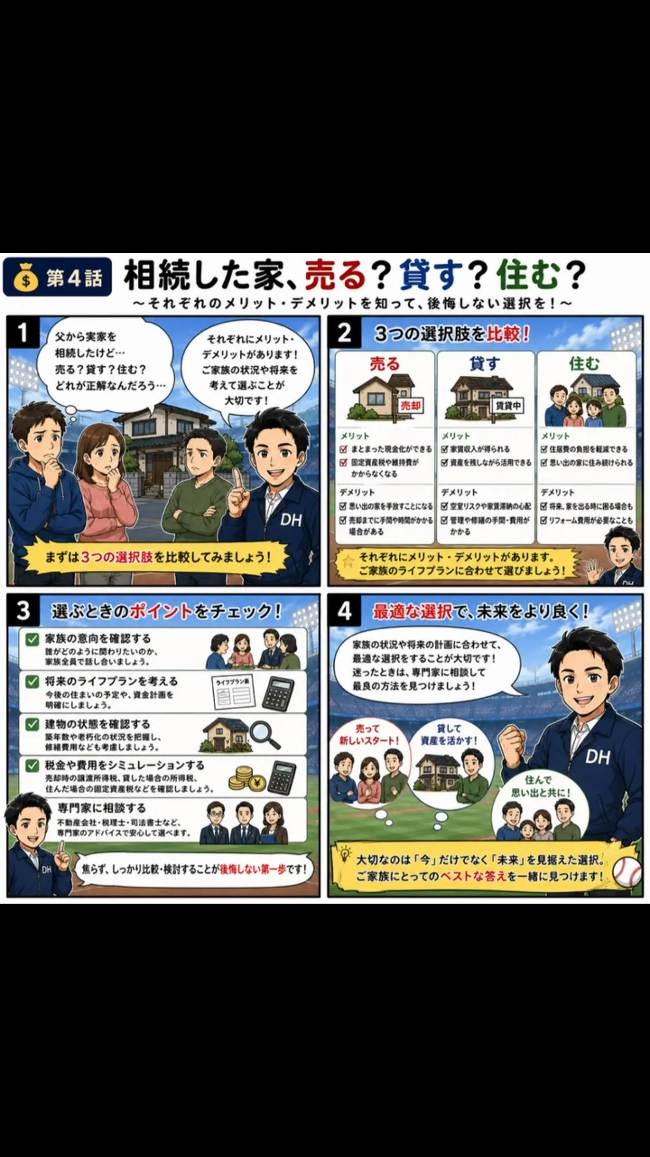 💰【第4話】相続した家、売る？貸す？住む？