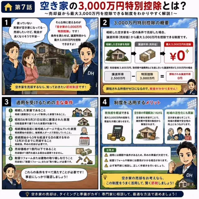 🏚️【第7話】空き家の3,000万円特別控除とは？