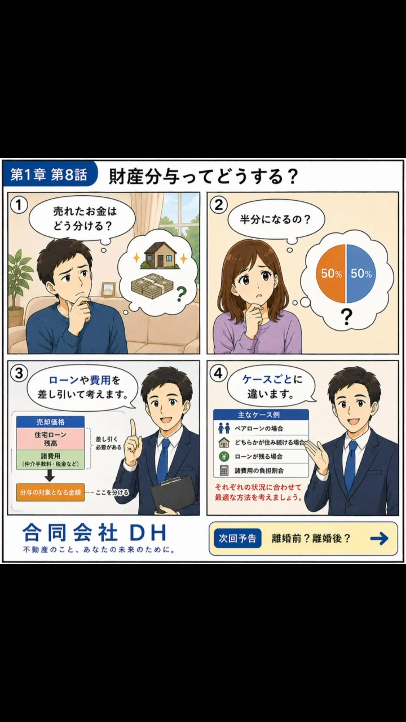 🏠**「財産分与ってどうする？」**