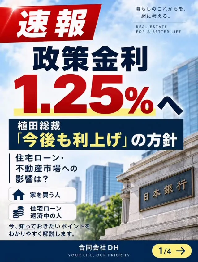 【速報】政策金利、1.25％へ。