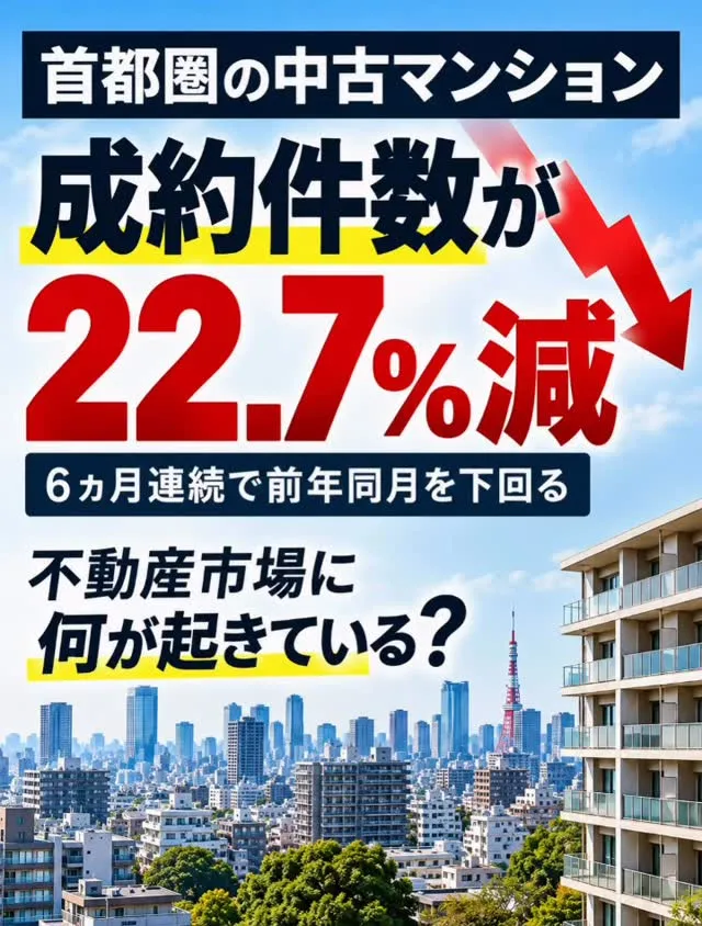 首都圏の中古マンション市場に変化が出ています。